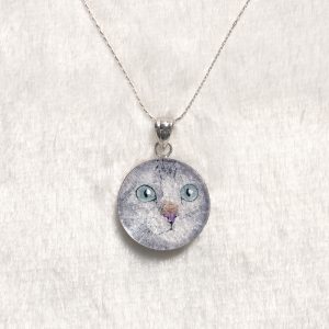 GemsArt Pendant : CA012R25, Cats Collection 30 mm.
