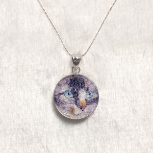 GemsArt Pendant : CA013R25, Cats Collection 30 mm.