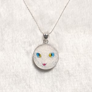 GemsArt Pendant : CA014R25, Cats Collection 30 mm.