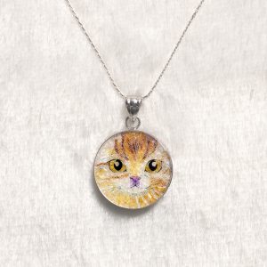 GemsArt Pendant : CA016R25, Cats Collection 30 mm.