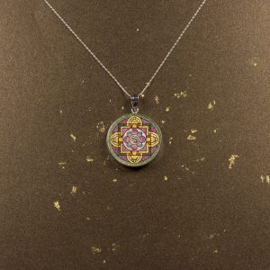GemsArt Pendant : Fu Mandala, Mandala Collection 30 mm.