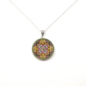 GemsArt Pendant : Fu Mandala, Mandala Collection 30 mm.