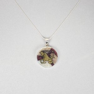 GemsArt Pendant : Capricorn, 12 Zodiacs Collection 30 mm.