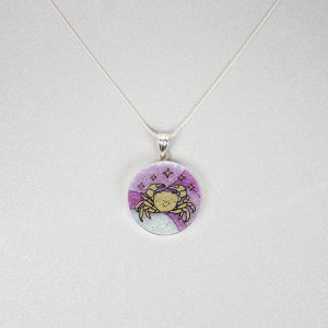 GemsArt Pendant : Cancer, 12 Zodiacs Collection 30 mm.