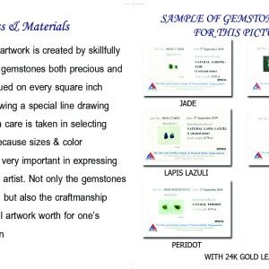 GemsArt Pendant : The 5 Elements, Sign & Symbol Collection 30 mm.